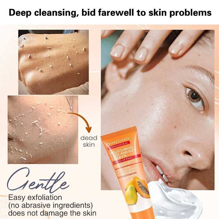 Papaya Exfoliating Gel Papaya Whitening Deep Exfoliator Papaya Soft