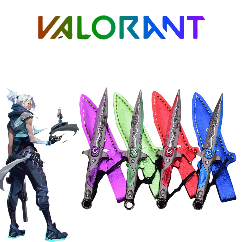 The knife☽Valorant Weapon VCT LOCKIN Knife Collection Melee Weapon Model 12cm Metal Game