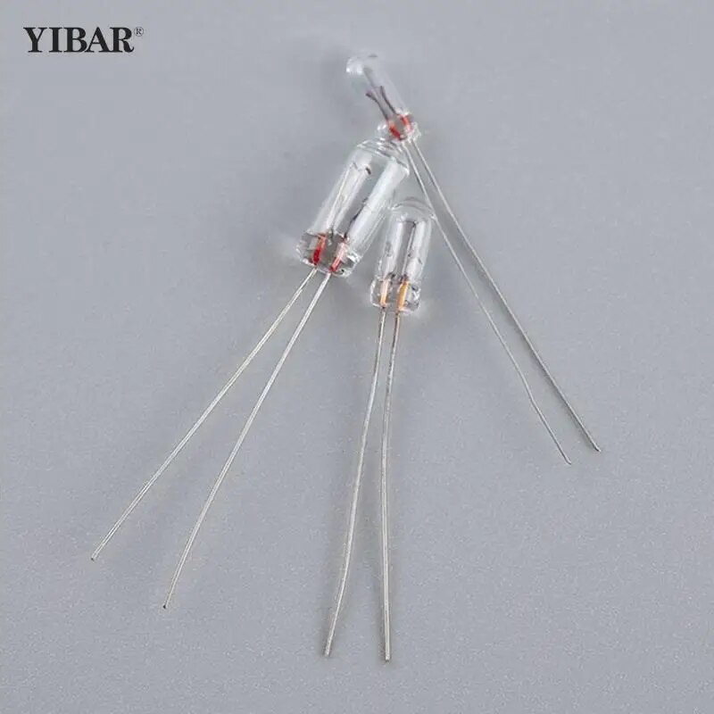 G40 Bulb 100pcs Clear 2.5mm Mini - 12V 40mA Warm White - Perfect For Model Lighting & DIY Crafts Grain Of Wheat Bulbs - Foto 9