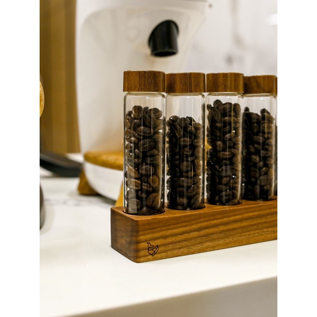 Laboon Laboon coffee bean test tube bottle centrifuge tube wooden base