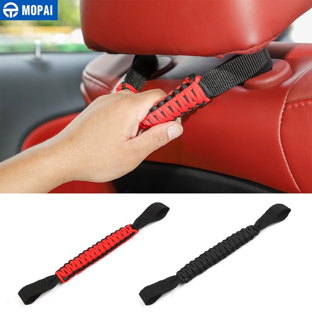 Mopai Armrest Car Seat Headrest Handle Accessories For Dodge Challenger 