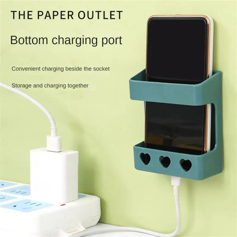 Cute Bracket Punch Free Bracket Wall Mounted Organizer Storage Box ...