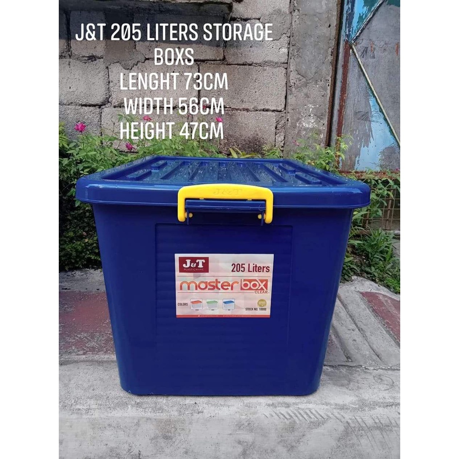 J &T 205 Liters Storage Boxs blue ,green ,red,black (metro manila ...