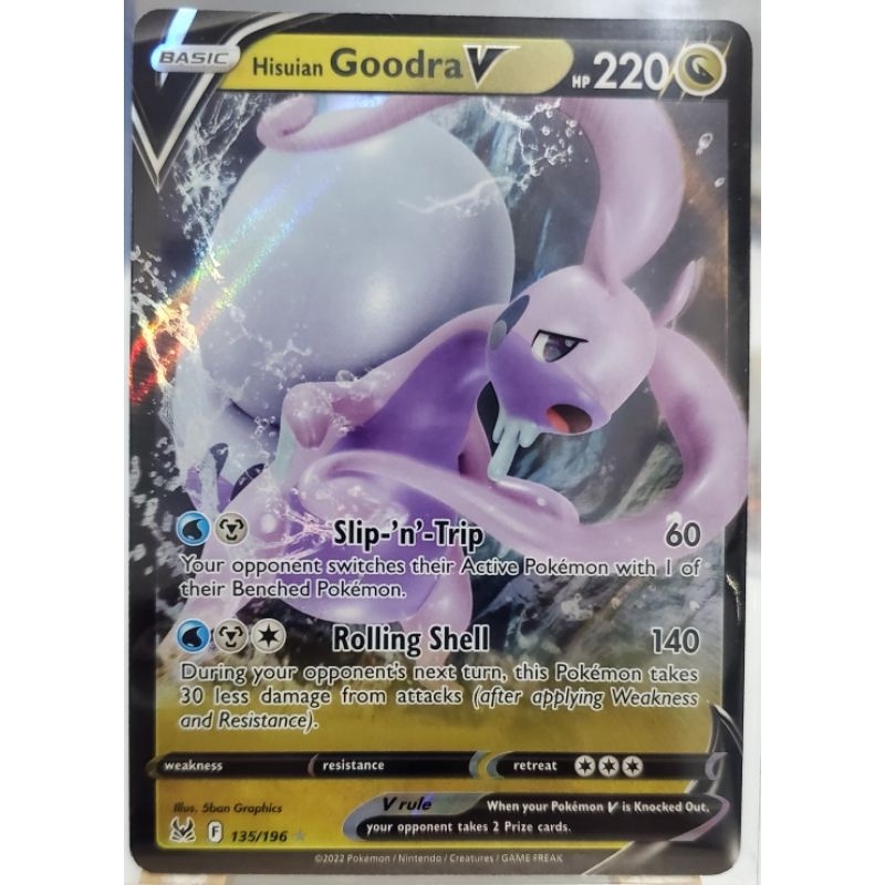 Pokemon Tcg Hisuian Goodra V 135 196 Lost Origin 