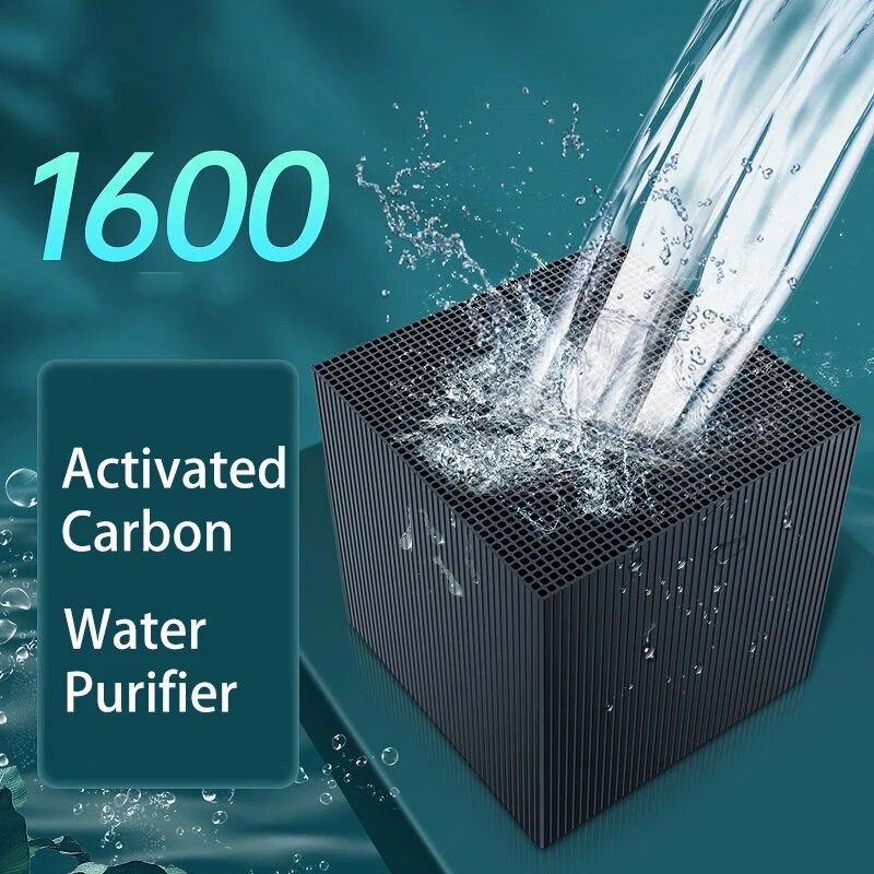 Upgrade Activated Carbon Material EcoAquarium Water Purifier Cube