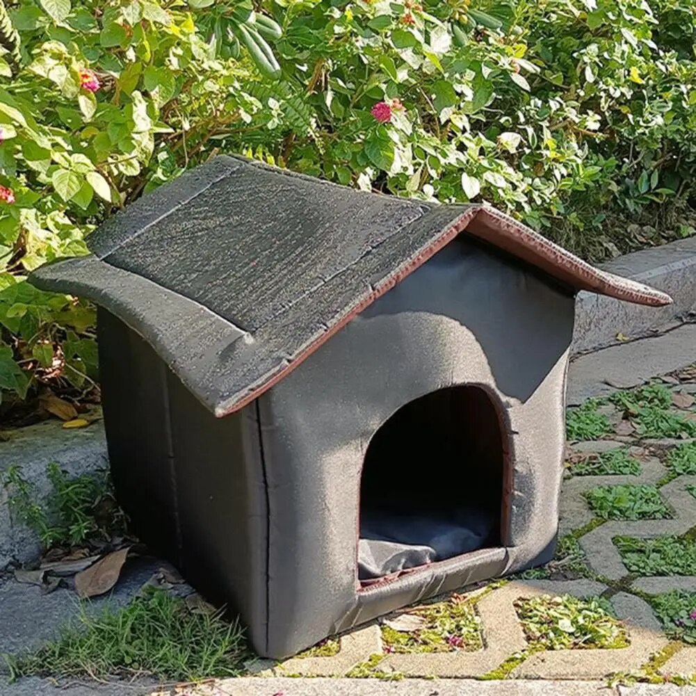 Outdoor Pet House Stray Cats Dogs Shelter Waterproof Oxford Cloth Dog 