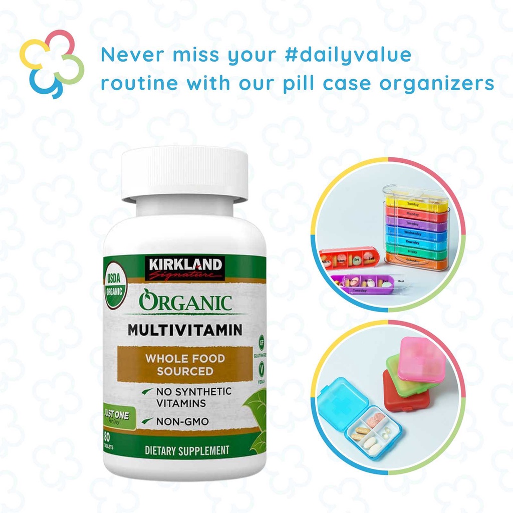Kirkland Signature USDA Organic Multivitamin (11/2023 exp), 80 Coated