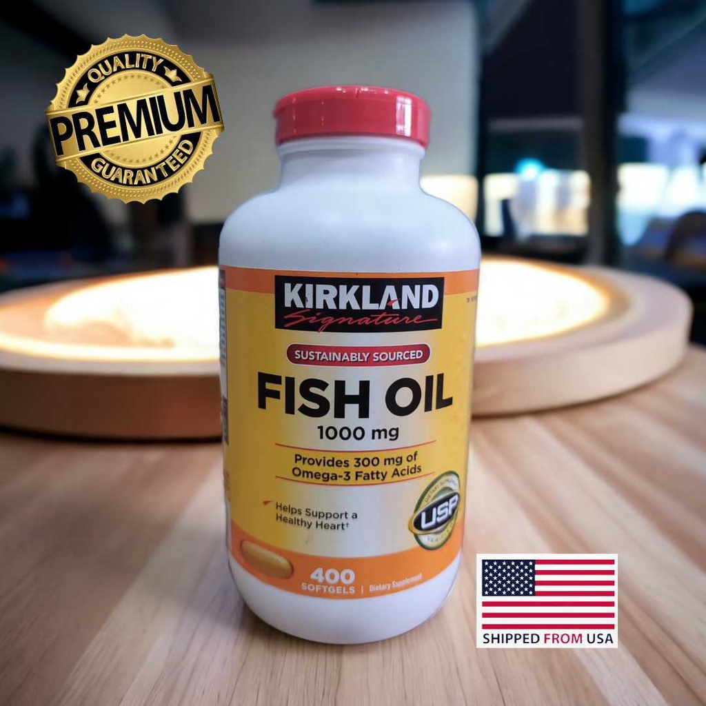 Kirkland Signature FISH OIL 1000mg 400 Softgels., Expiration OCTOBER