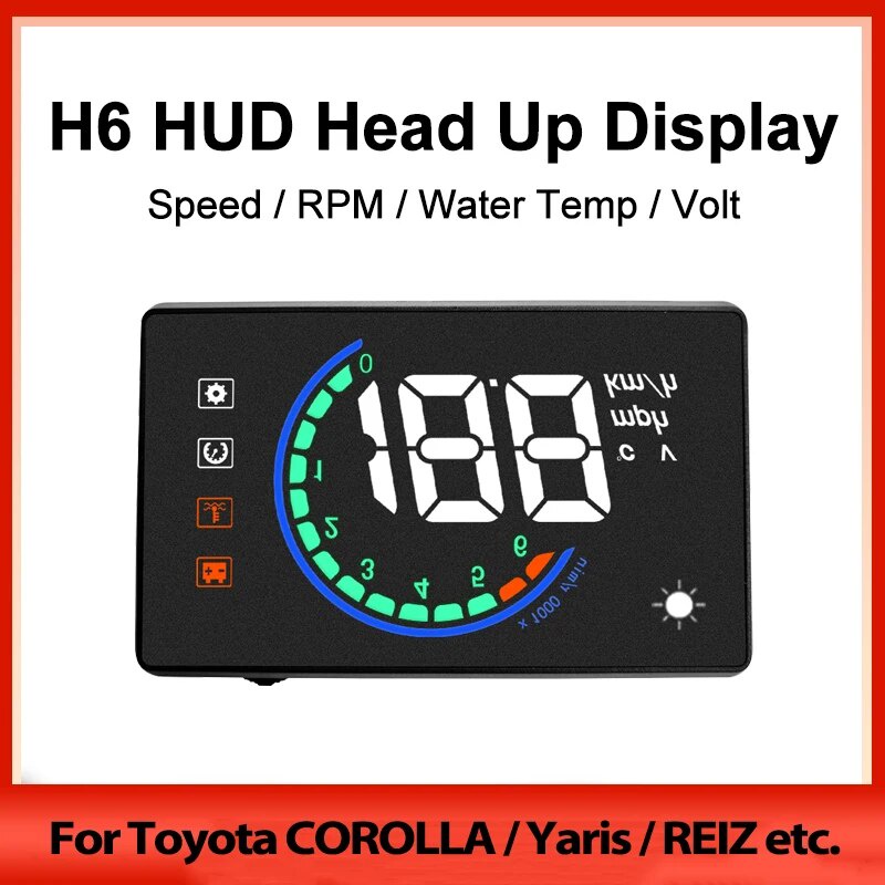 OBD2 Hud Head Up Display for Toyota Camry/Corolla/Yaris/RAV4 20082023