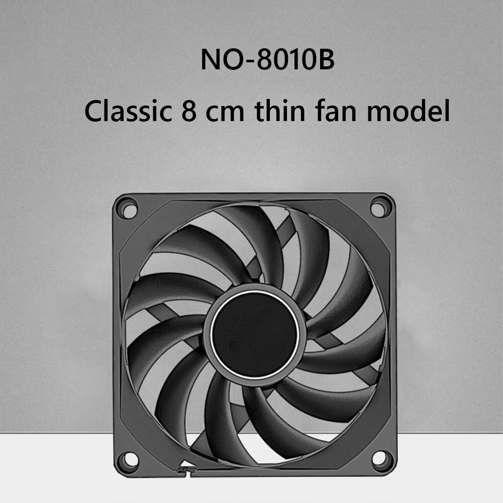 8CM Water Cooling Radiator 8002700RPM Computer Case Cooling System Fan 4PIN PWM Hydraulic Bear