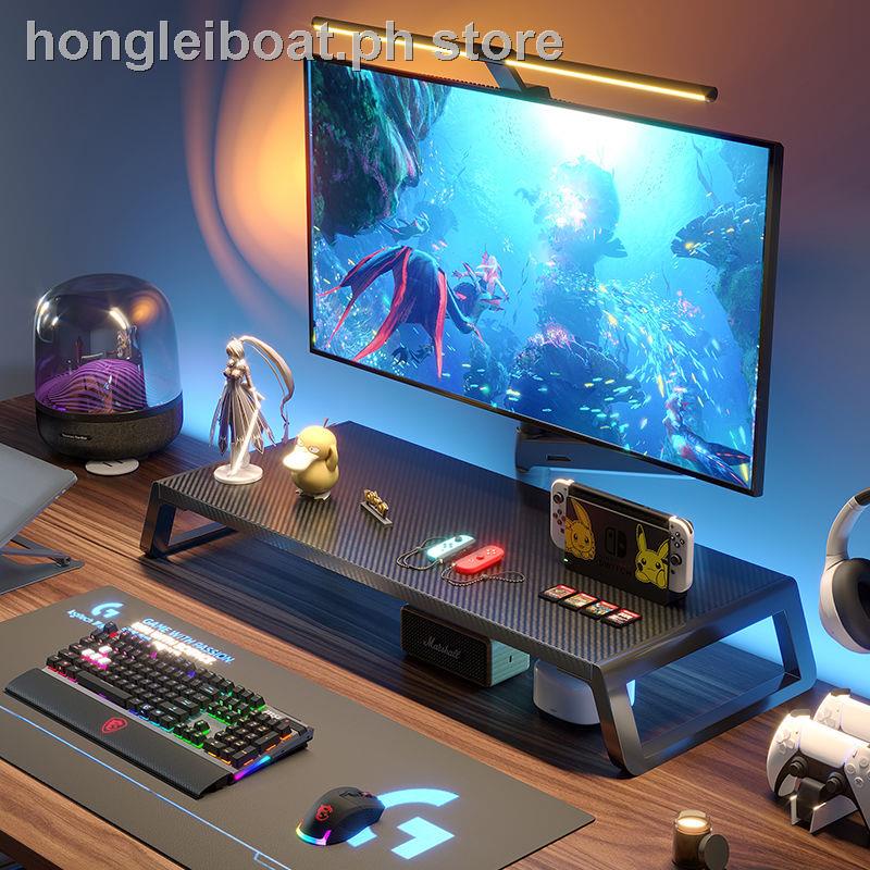 Computer desktop monitor screen elevated support frame base desk ...