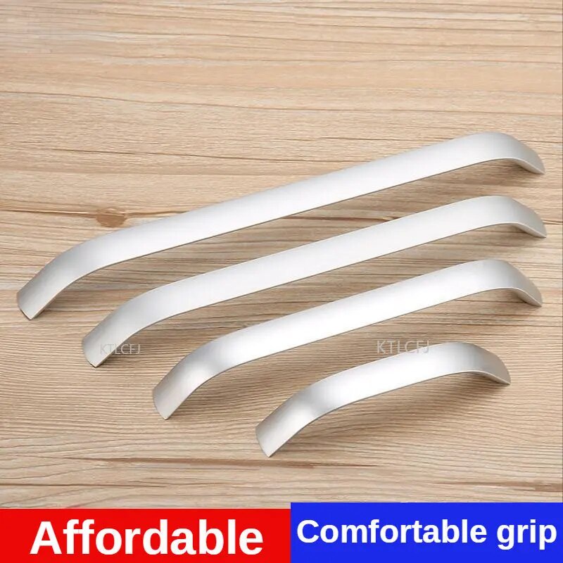 ~Space Aluminum Alloy Modern Simple Handle Cabinet Wardrobe Door Handle ...