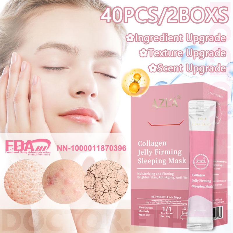 40PCS/20PC AZLA Collagen Firming Sleeping Mask Collagen Jelly Sleeping ...