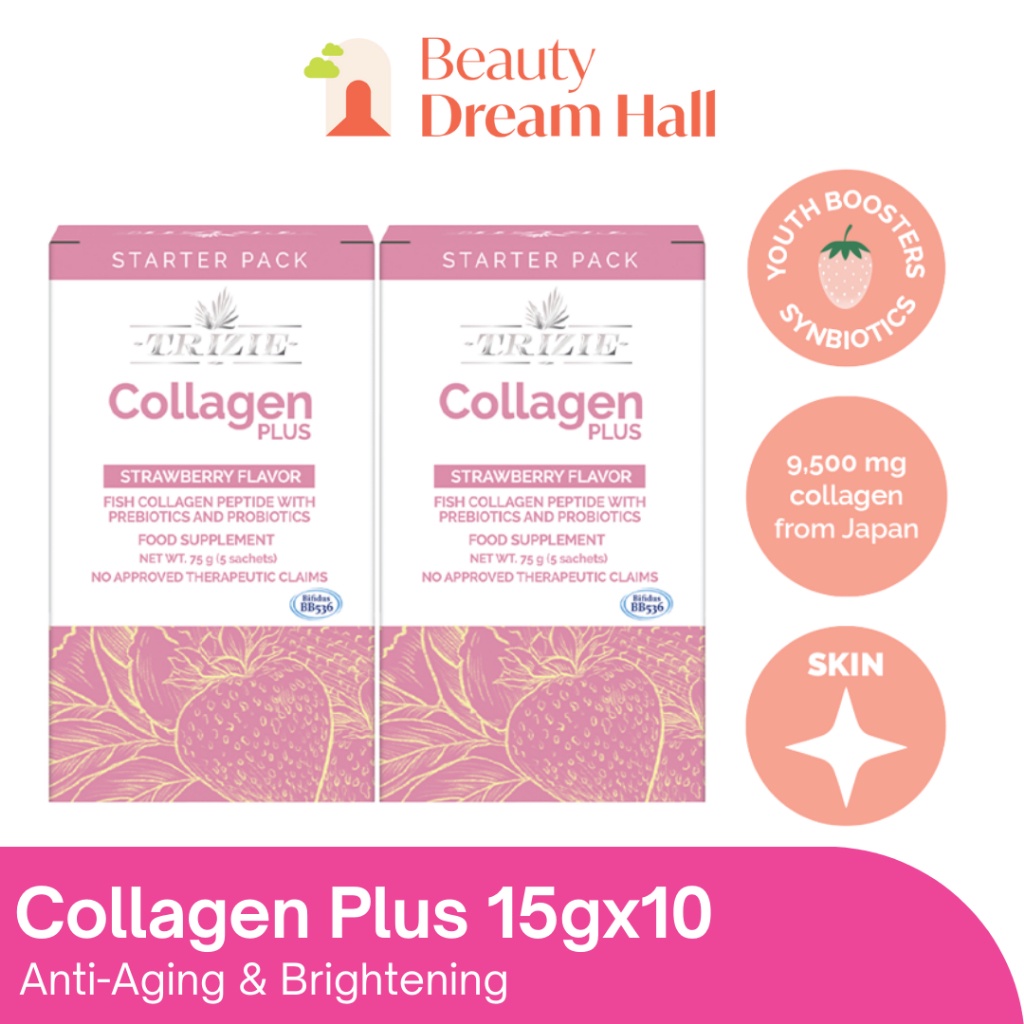 TRIZIE Collagen Plus Probiotics And Vitamin C Drink 15g x10 | Shopee ...