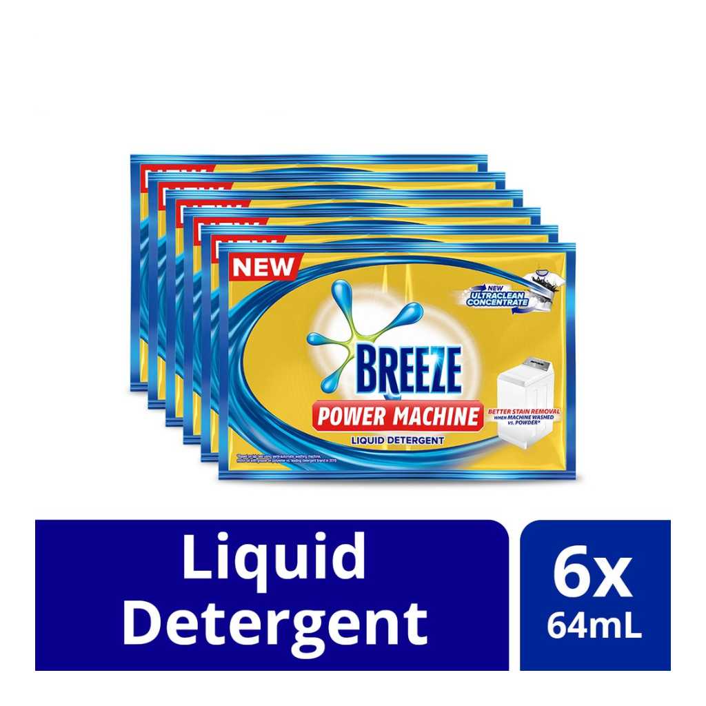Breeze Power Machine With Ultraclean Concentrate Liquid Detergent 64ml
