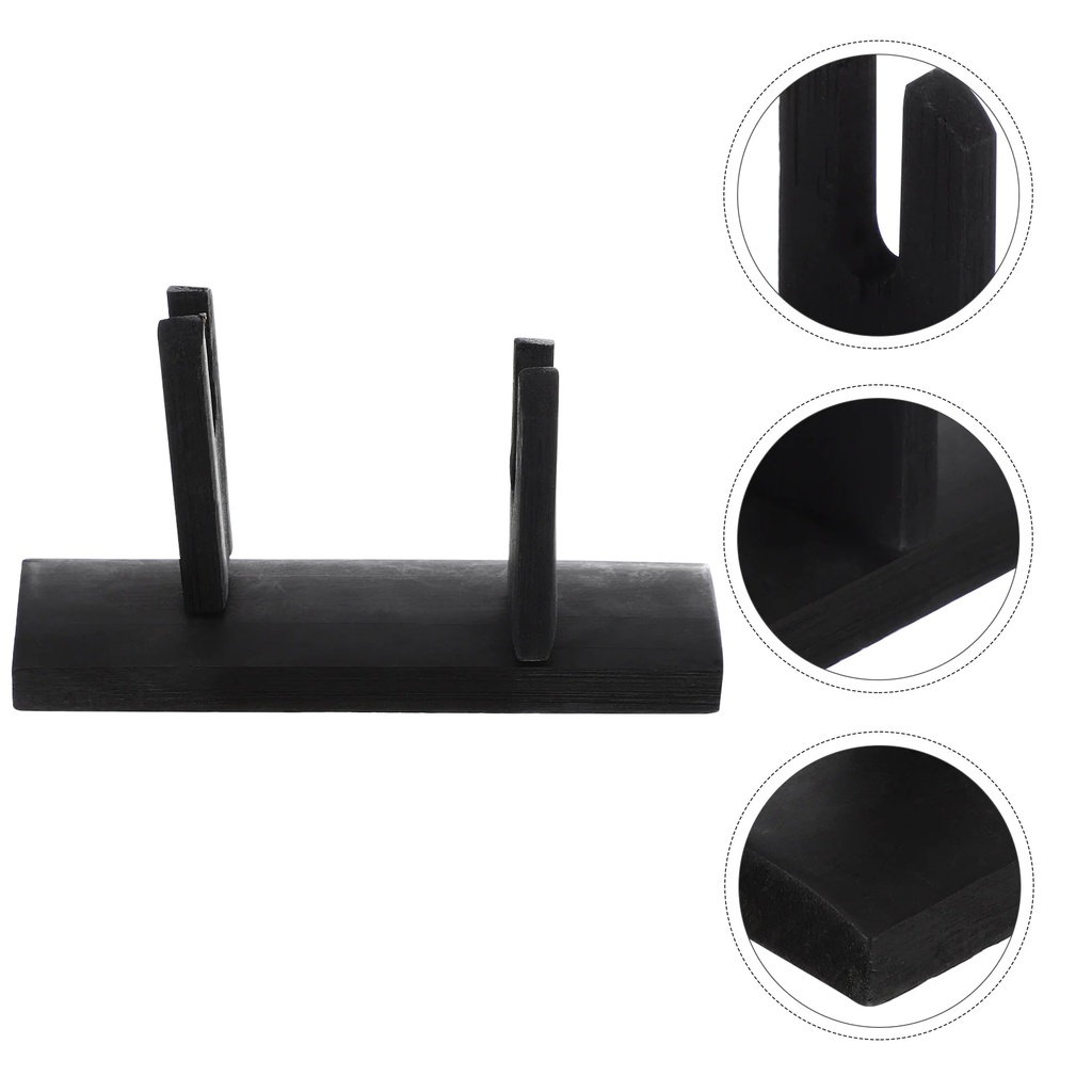 ⓥFolding Fan Display Stand Decorative Hand Japanese Fan Holder Wood