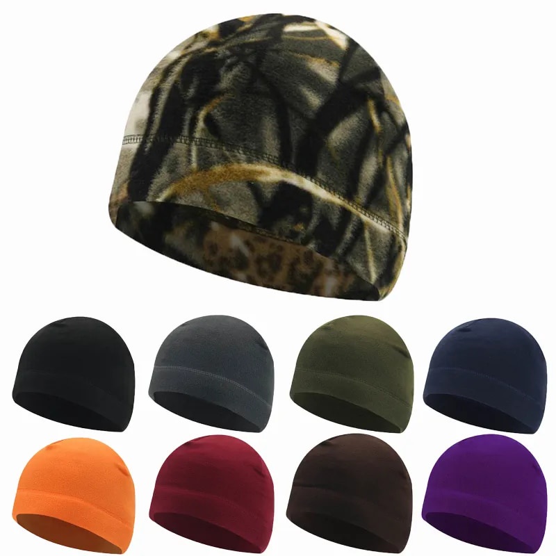 【Outdoor Military Camouflage Beanies Tactical Hats Fleece Sports Hat ...