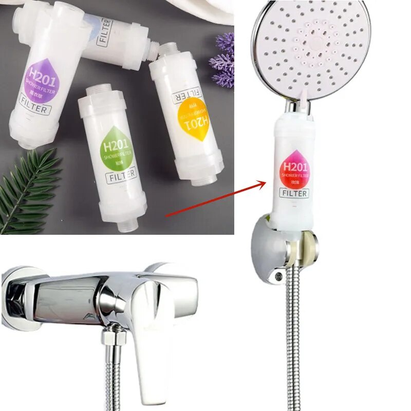1Pc Scented Shower Filter Hand Held Bath Sprayer Purifier Chlorine ...