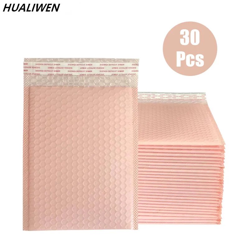 30Pcs Pink Poly Bubble Mailers Padded Envelopes Bulk Bubble Lined Wrap