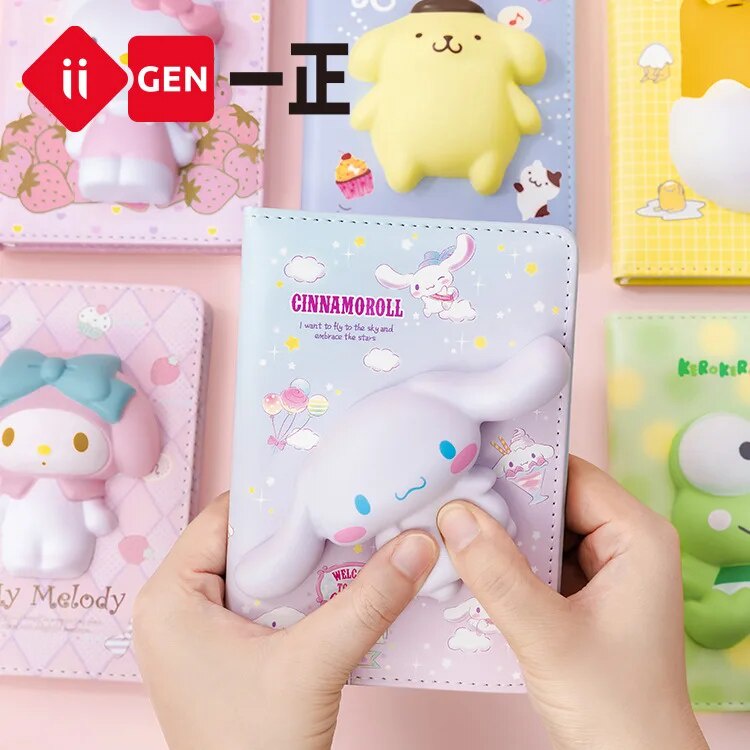 ★Iigen sanrio Mini Decompression Notebook Cinnamoroll Kuromi Kawaii ...