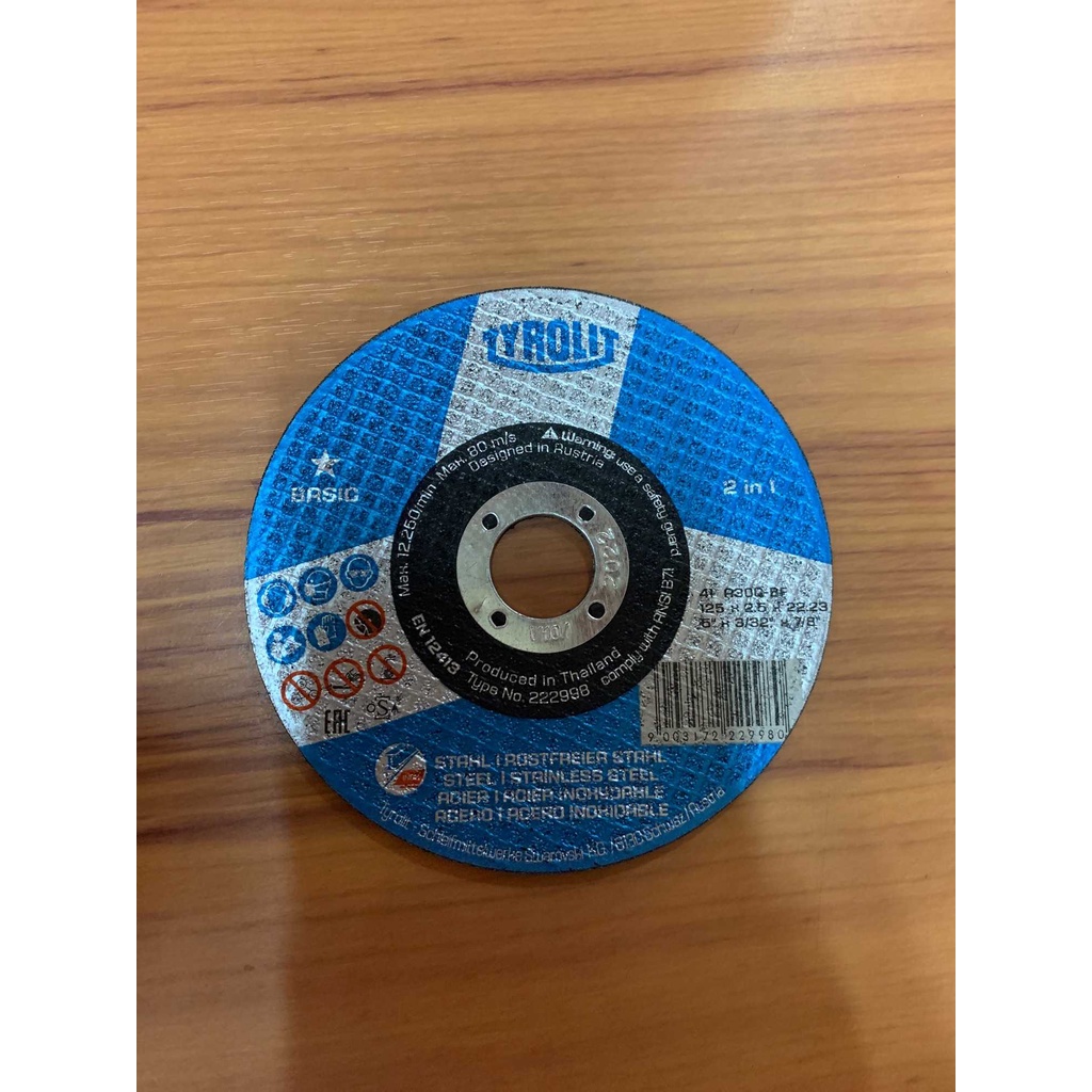 ORIGINAL TYROLIT Basic Cutting Disc 5" [GENUINE] (SOLD PER PIECE