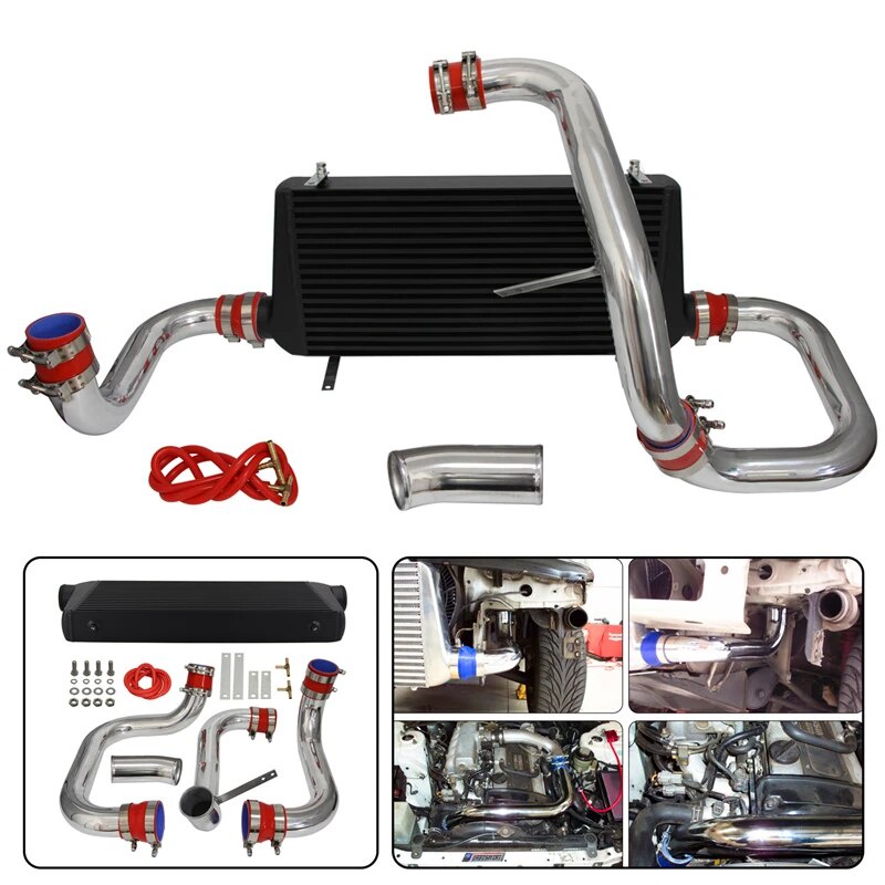 웃FMIC Intercooler w/ Pipe Piping Kit For Nissan Skyline R32 R33 R34