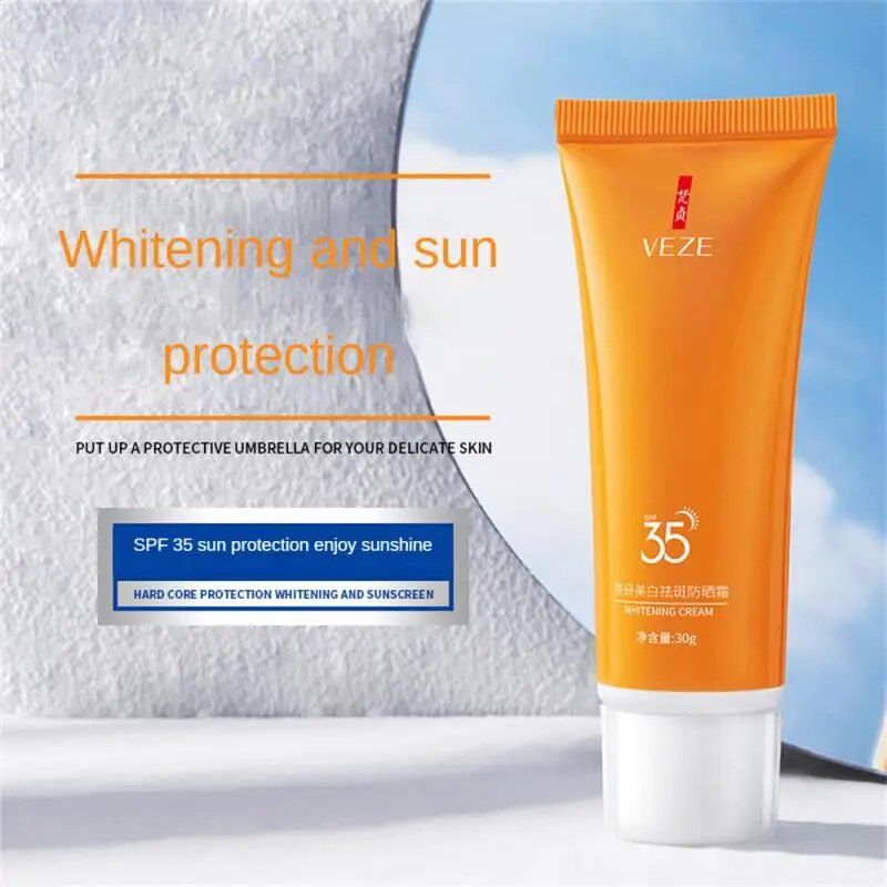 Sunscreen Cream Refreshing No Sticky Sun Resistant Clear Sun Screen ...