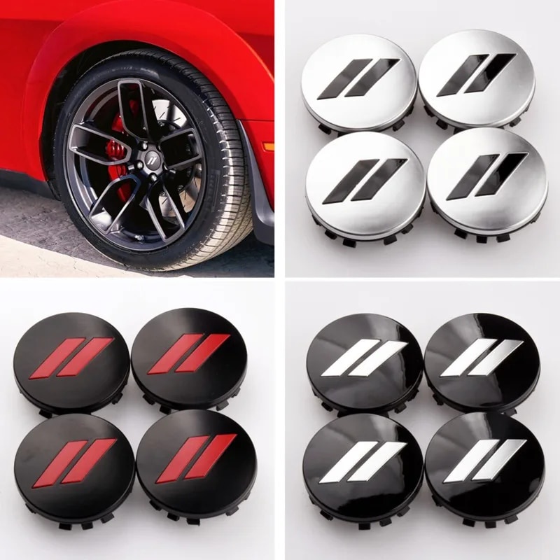 ♦4pcs x 63mm Car Logo Wheel Center Hub Caps Rim Cover Emblem Sticker ...