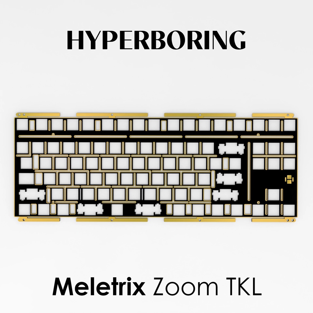 Meletrix Zoom TKL Keyboard Plates PC and FR4 Plate mounted Stab Type ☀C
