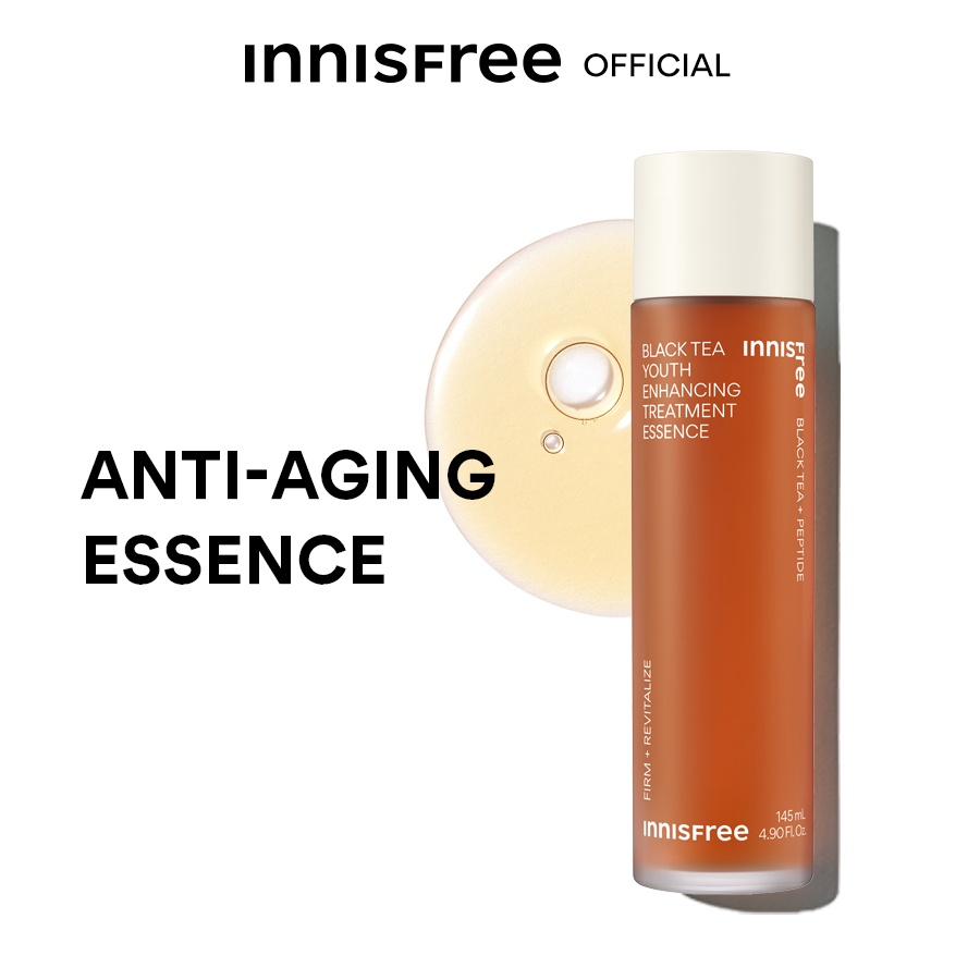 innisfree Black Tea Youth Enhancing Treatment Essence 145ml Shopee