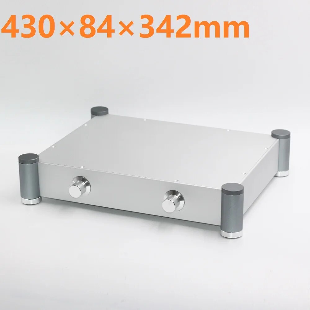 395 W430 H84 D343 Sandblaste Curved Design Power Amplifier Chassis Dual