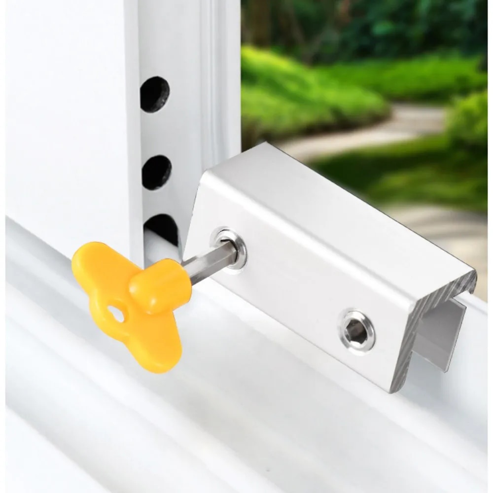 Window Lock Sliding Sash Stopper Sliding Doors Restrictor Child Safety ...