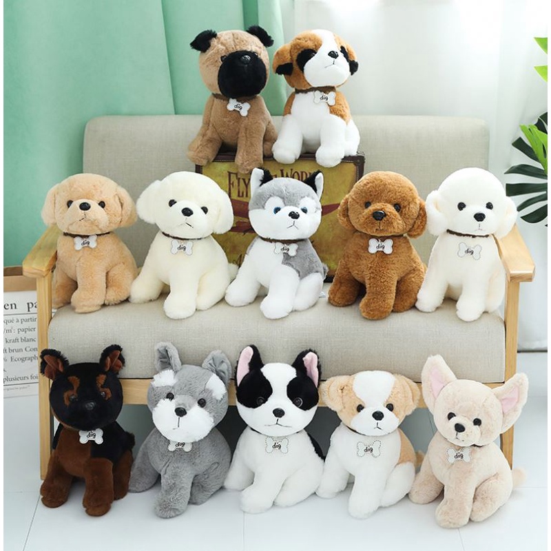 Cute Simulation Dog Plush Toy Lifelike Shiba Inu Husky Teddy Pome Pit ...