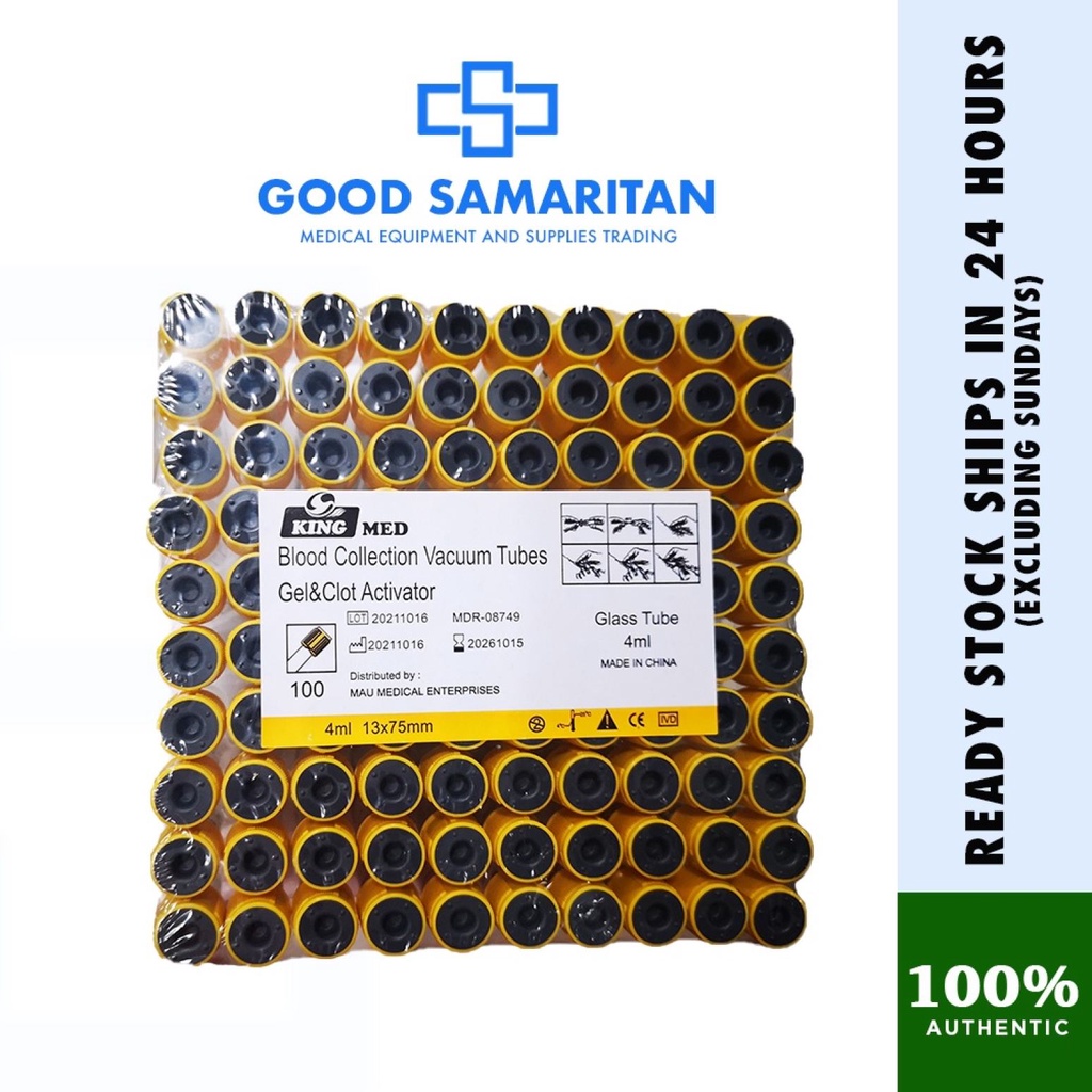 Vacutainer Yellow Top / Gel and Clot Activator Tubes/ Evacuated Blood
