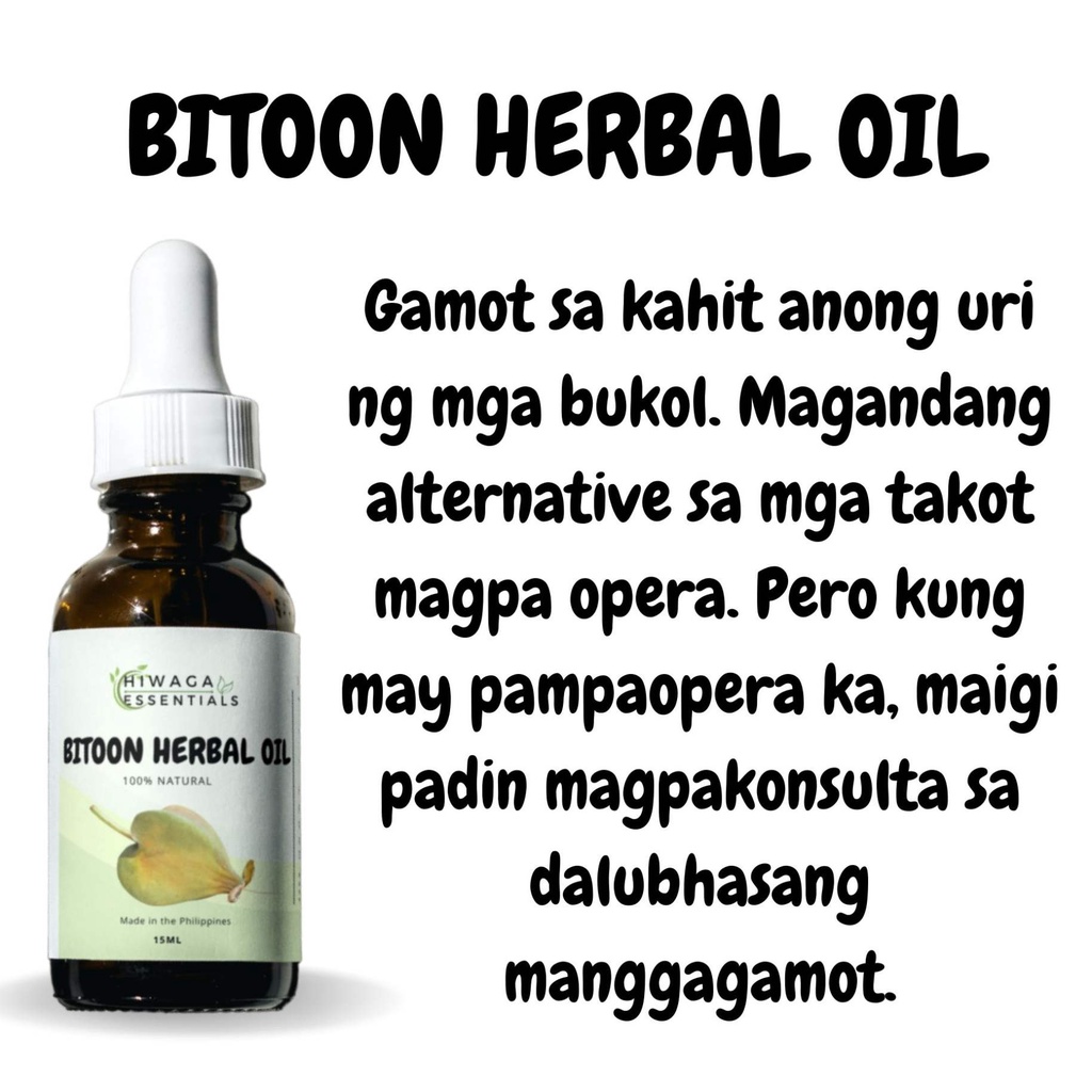 BITOON PURE EXTRACT HERBAL OIL FOR CYSTS, TUMOR, GOITER, NODULE, BOILS ...