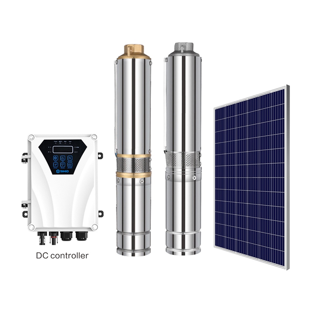 4 inch 600w dc solar submersible borehole deep well water pump | Shopee ...