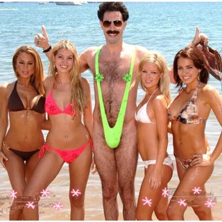 Sexy Borat Mankini for Men V Sling Underwear Stretch One Piece