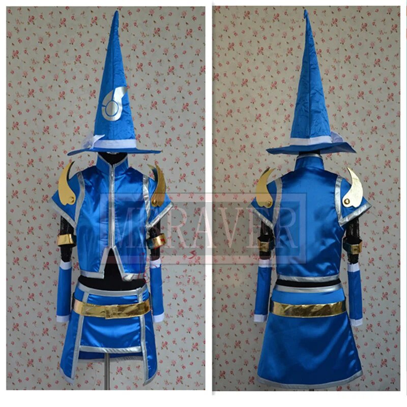 99z LOL Luxanna Crownguard Lux Anime Cosplay Costume Custom Made Blue ...