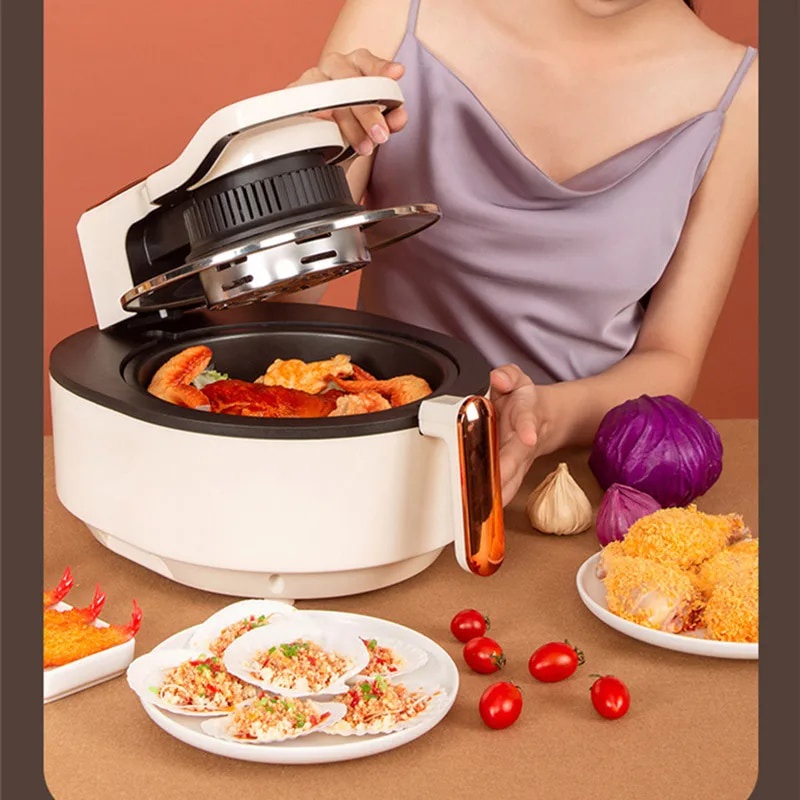 05v Air Fryer Visual Electric Convection Oven Smokeless Grilled Chicken