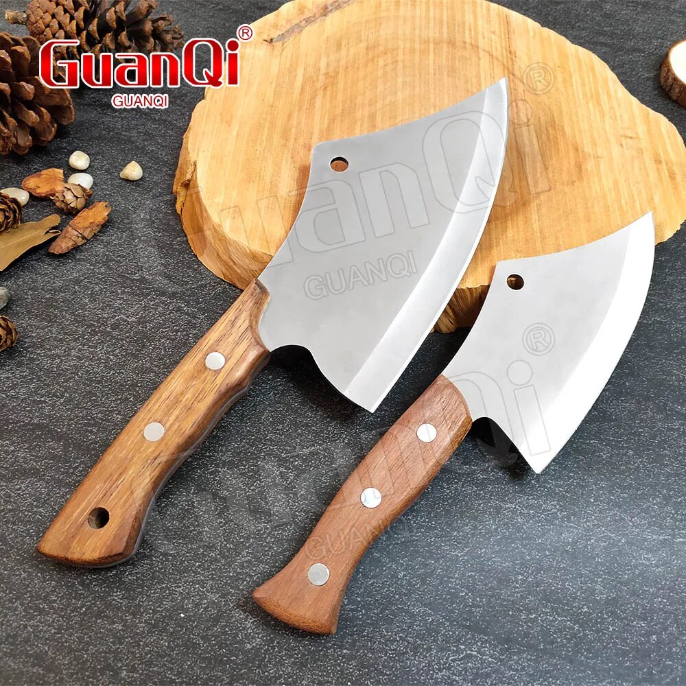 Forged Fire knife Stainless Steel Chef Knife Meat Cleaver Fish Knife ...
