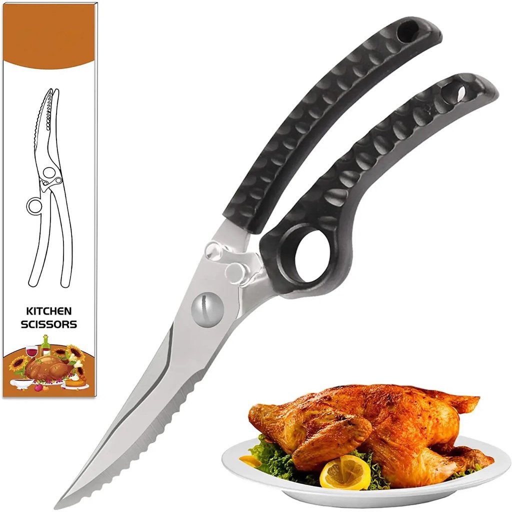 Heavy Duty Kitchen Scissors, Sharp Cooking Scissors Stainless Steel ...