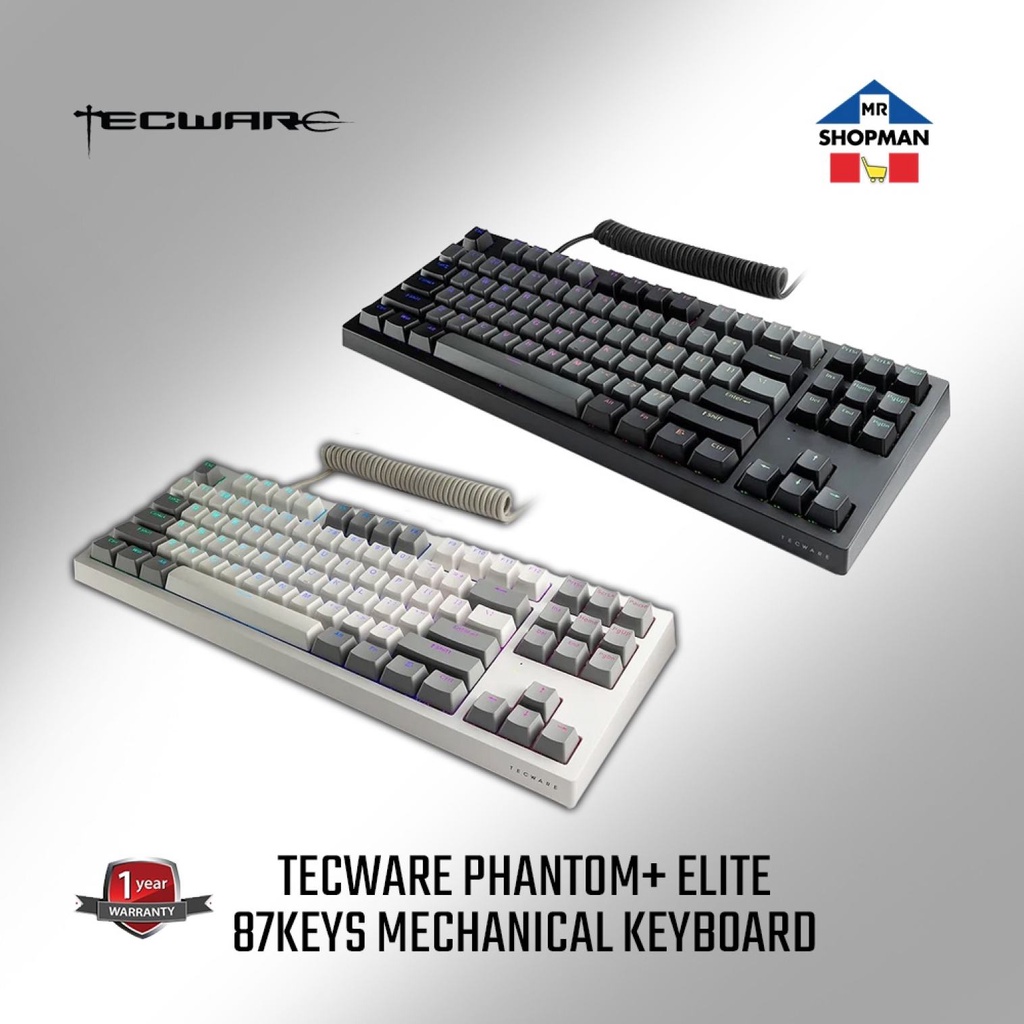 SHG Tecware Phantom+ Elite Wireless 87 Keys RGB 3 Modes Mechanical ...