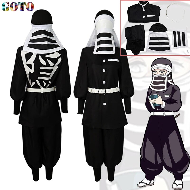 27D Anime Demon Slayer Goto Costume Swordsmith Village Arc Kimetsu Goto ...