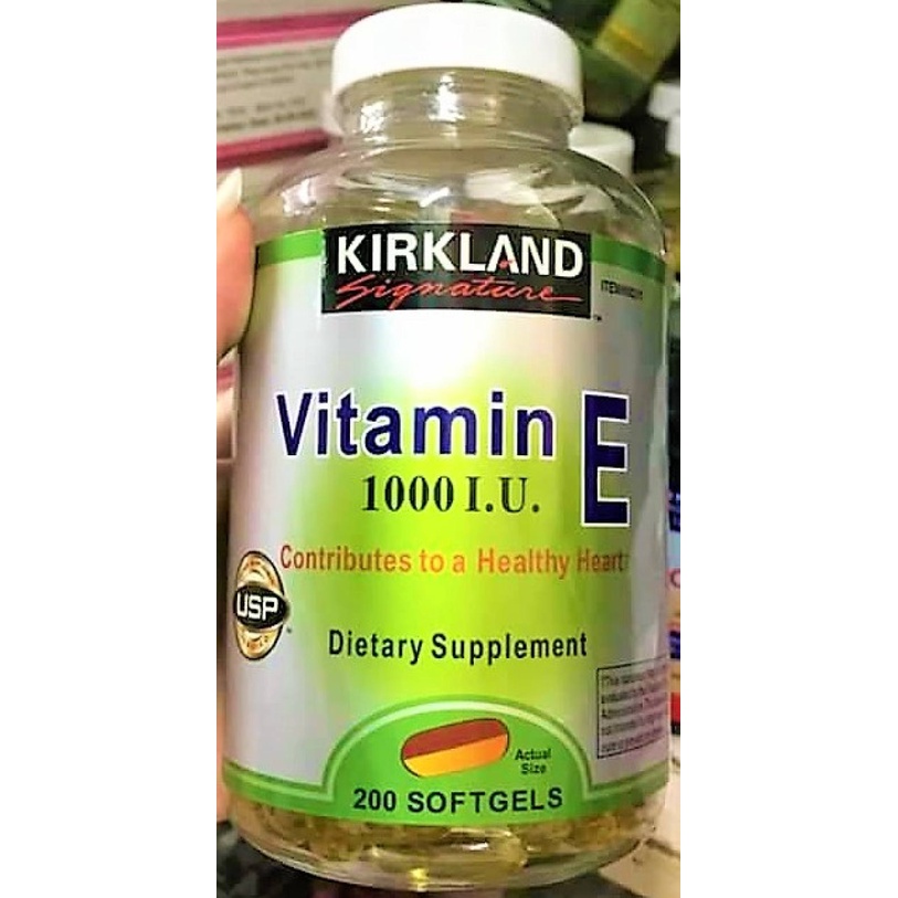 KIRKLAND SIGNATURE Vitamin E 1000 IU( 200softgels)1 bottle Shopee