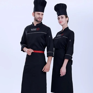 Women Chef Uniform Uniform Promotion Cotton Men Accessories Broadcloth New  Long Sleeved Autumn And Winter Kitchen…