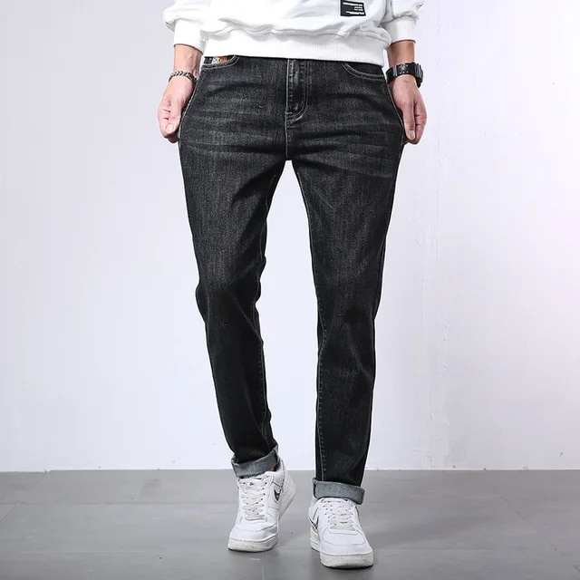 88X 190CM Tall Men Jeans Classic Blue Exra Long Pants 115CM Spring ...