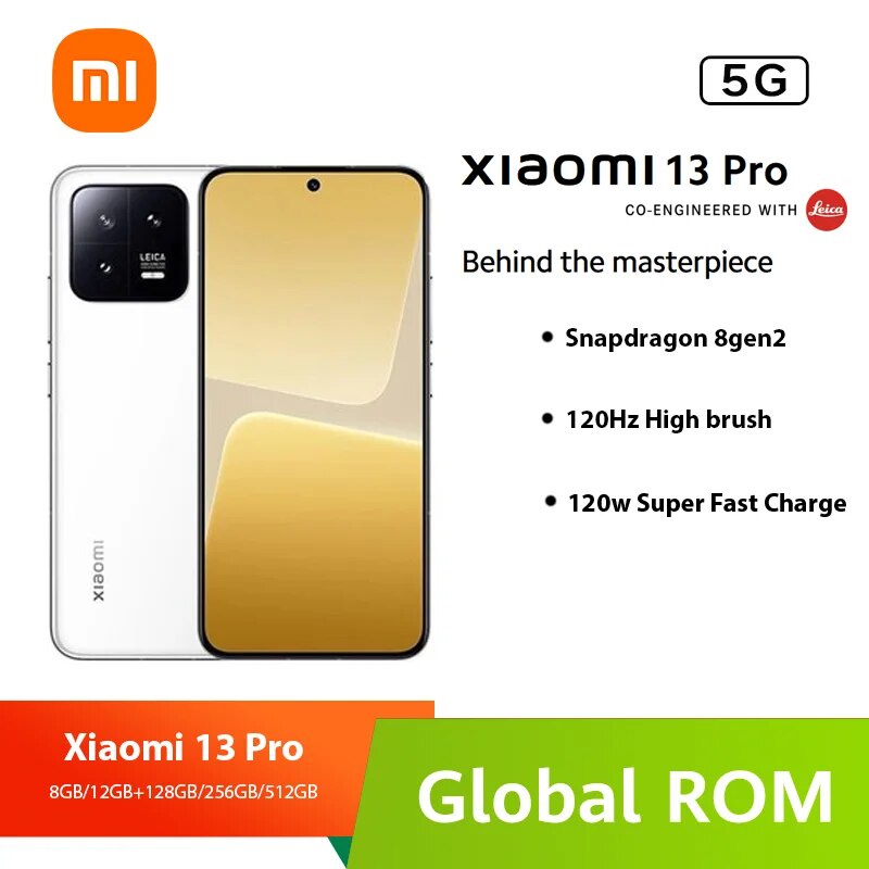 Global Version Xiaomi 13 5G Snapdragon 8 Gen 2 50MP Leica Camera 120Hz  AMOLED Display IP68