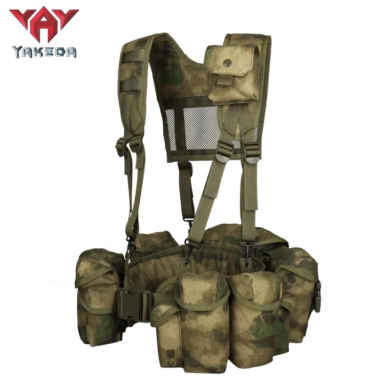 ⊰YAKEDA 1000D nylon Green Camouflage Harness Vest Tactical Chest Rig ≈ ...