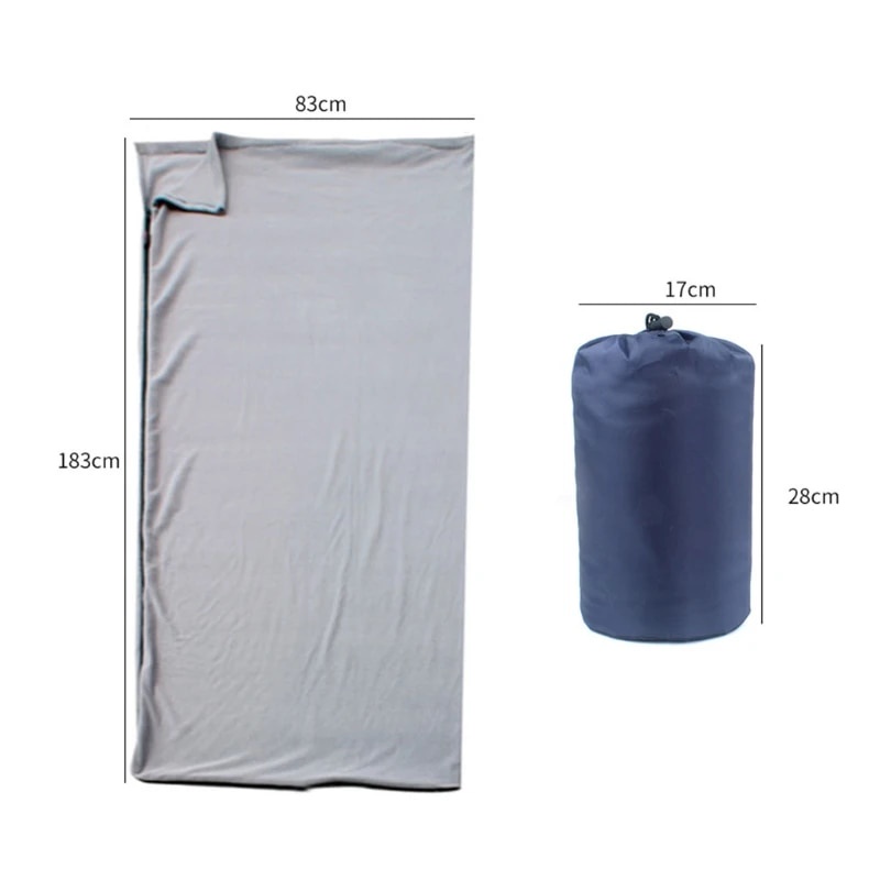 Foldable Survival Camping Sleeping Bag Warm Emergency Blanket Liner Bag