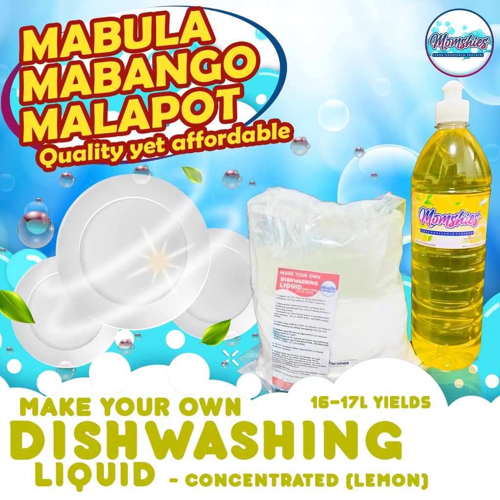 DIY Kit Dishwashing Liquid Kit LemonMILD Momshies Make Your Own Kit